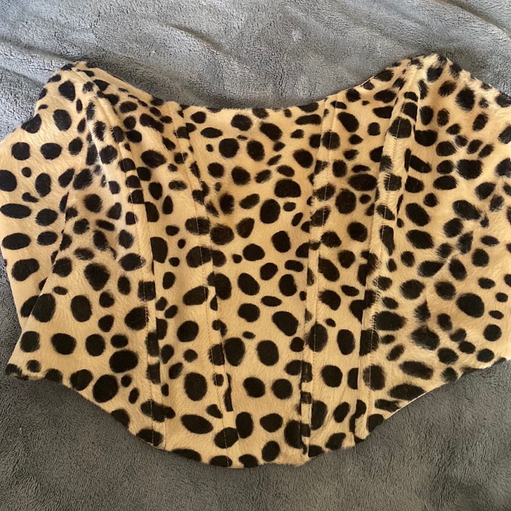 Cheetah print corset top